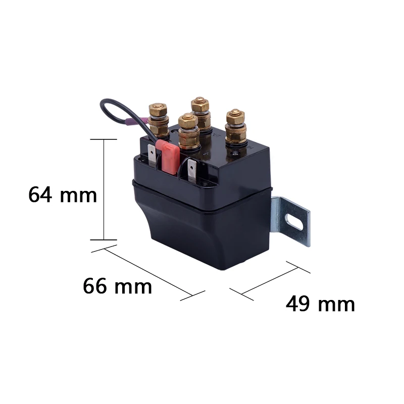 

New Arrival Universal 12V 100A Solenoid Relay Contactor Winch Rocker Switch Thumb For ATV/UTV Hot