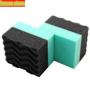 

Stripe foam wax pad, car tire waxing sponge, two color tire waxing sponge