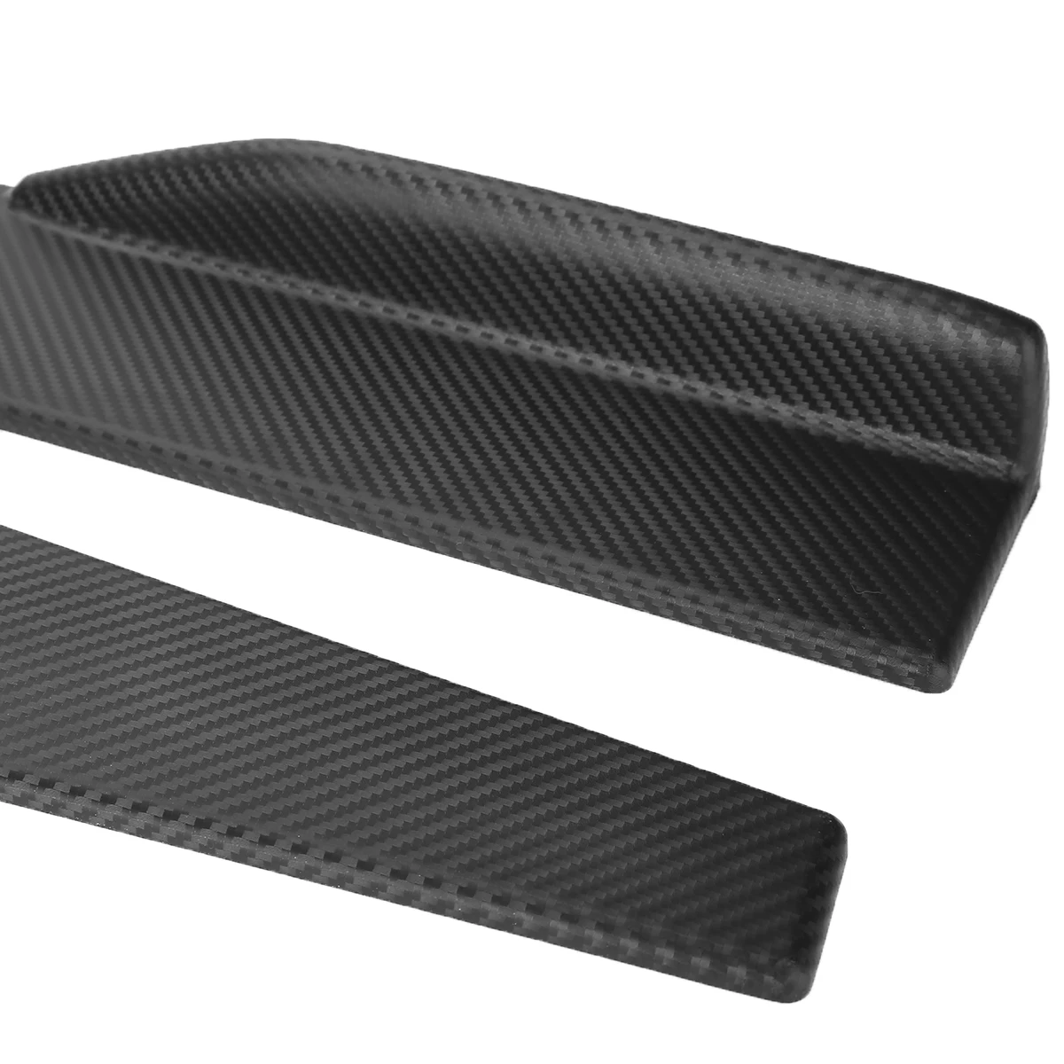 2pcs 74.5cm Car Universal Carbon Fiber Modified Car Body Side Skirt Rocker Splitters Anti-Scratch Winglet Wings Bumper