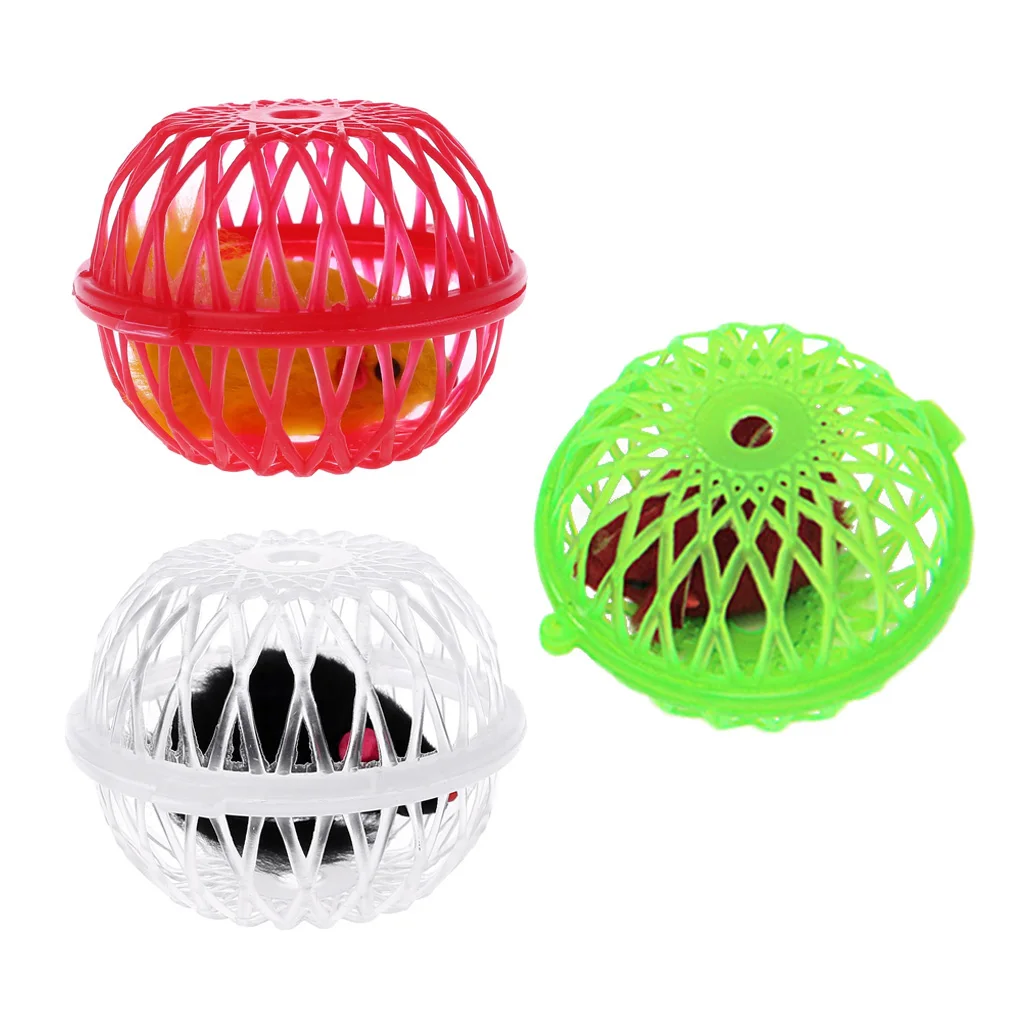 

Funny Pet Kitten Cat Playing Feather Mouse Rat Mice Ball Cage Toys Pet Products Drop Ship Support