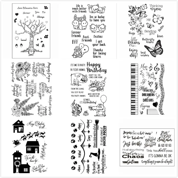 Best friends Transparent Clear Stamp for DIY scrapbooking/Card Making BC90
