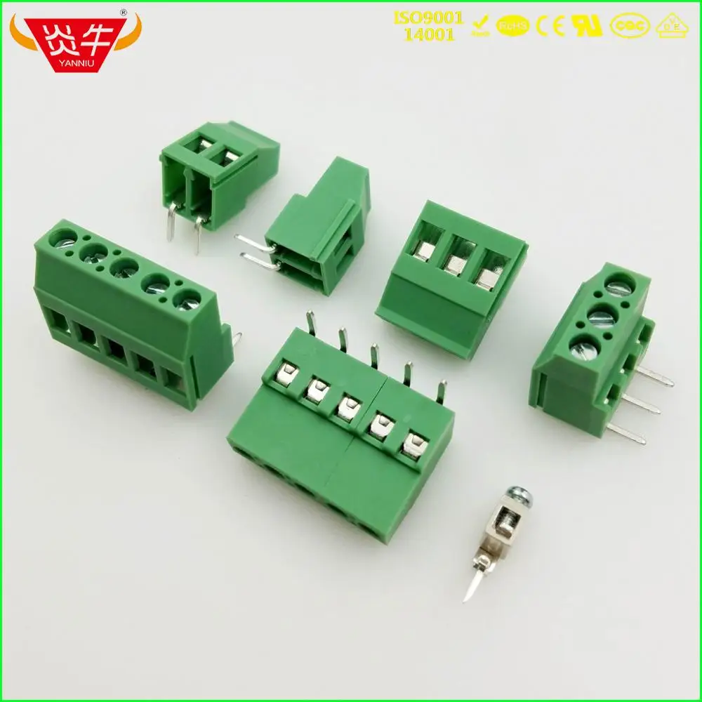 KF129R 5,0 2P 3P PCB универсальные Винтовые клеммные блоки DG129R 5,0 мм 2PIN 3PIN MKDSF 3/2-5,0 1712025 Феникс контакт DEGSON KEFA