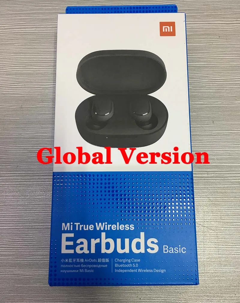 EN Redmi Airdots Оригинальные Xiaomi Redmi Airdots Bluetooth наушники 5,0 спортивные стерео беспроводные Bluetooth наушники Водонепроницаемая глобальная версия - Цвет: EN Redmi Airdots