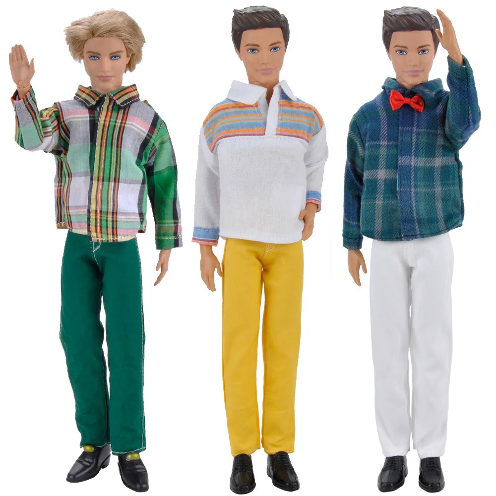 3-set-Ken-Doll-Clothes-Daily-Suit-Ken-Casual-Wear-Doll-Accessories-Boy-Man-Male-Boyfriend (1)