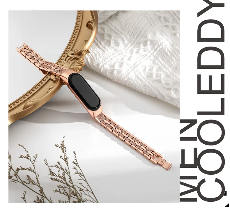 for Mi Band 5 4 3 6 Strap Compatible Xiaomi Mi Band 5 Strap Metal Stainless Steel Miband 6 Wristband Bracelet Global Version NFC for Mi Band 5 4 3 6 Strap Compatible Xiaomi Mi Band 5 Strap Metal Stainless Steel Miband 6 Wristband Bracelet Global Version NFC