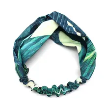 Винтажный цветочный принт женский эластичный ободок дизайн женская головная повязка Волосы Резинки аксессуары для укладки