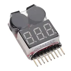 Монитор напряжения 1 S-8 S Lipo/li-ion/Fe батарея напряжение 2в1 тестер низкий зуммер напряжения сигнализации 3,7-30 в 3,9 см x 2,4 см x 0,9 см