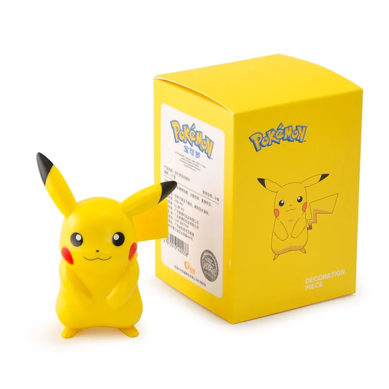 Pokemon Pikachu Charmander Psyduck Squirtle Jigglypuff Bulbasaur Bulbasaur Anime Figures Toys Model Kawaii 6 Type For Kids Gifts