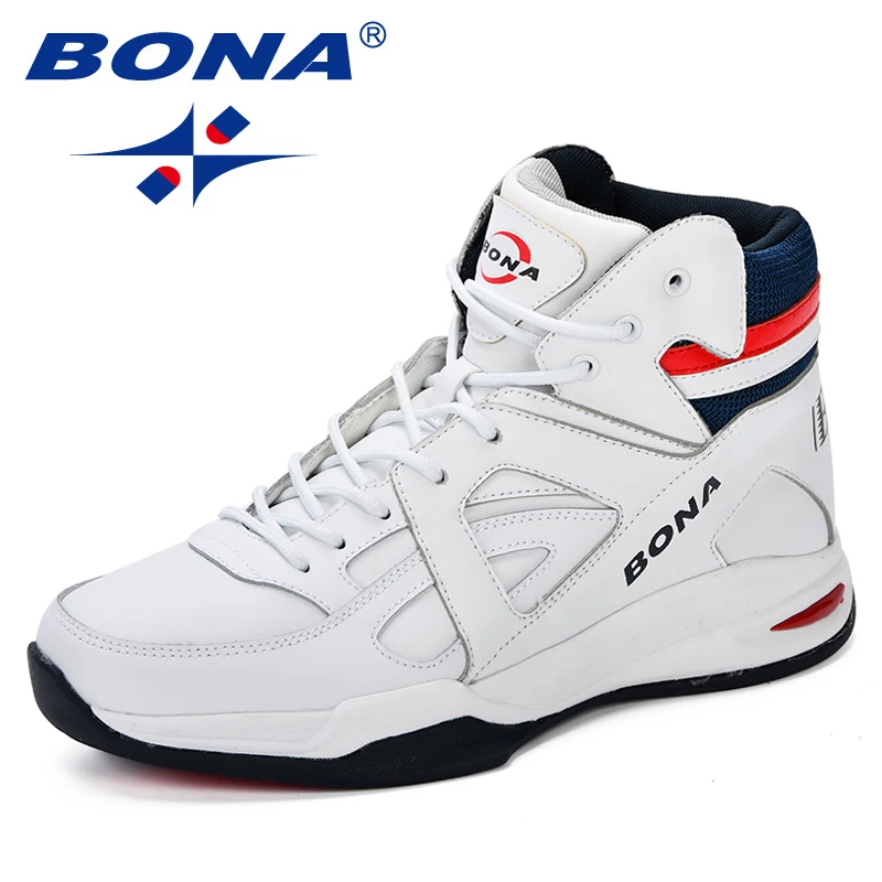 BONA Baskets Homme; коллекция 2018 года; мужские баскетбольные кроссовки из яловичного спилка; мужская обувь на плоской подошве; спортивная обувь с