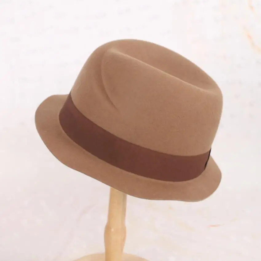 

100% Wool High Quality Fedora Hat Grosgrain Ribbon Warm Comfortable Cool Beautiful Various colors Hats For Women 2020