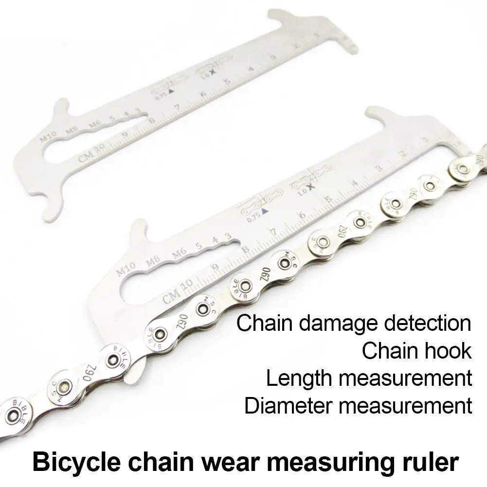 Bicycle Chain Checker Chain Wear Indicator Stainless Steel MTB road