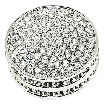 

Bling Knob Cover For- A3 S3 Q2 Rearview Mirror Adjustment Knob Rhinestones Decorative Cover Decal Cover Accessories