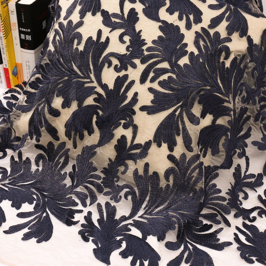 Трехмерное шифоновое платье с вышивкой в виде листьев растений, платье, украшение, вышивка в цветочек