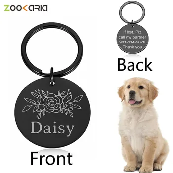 

Cat Dog ID Tag Free Engraving Dog Collar Pet Charm Pet Name Pendant Bone Necklace Collar Puppy Cat Collar Accessory