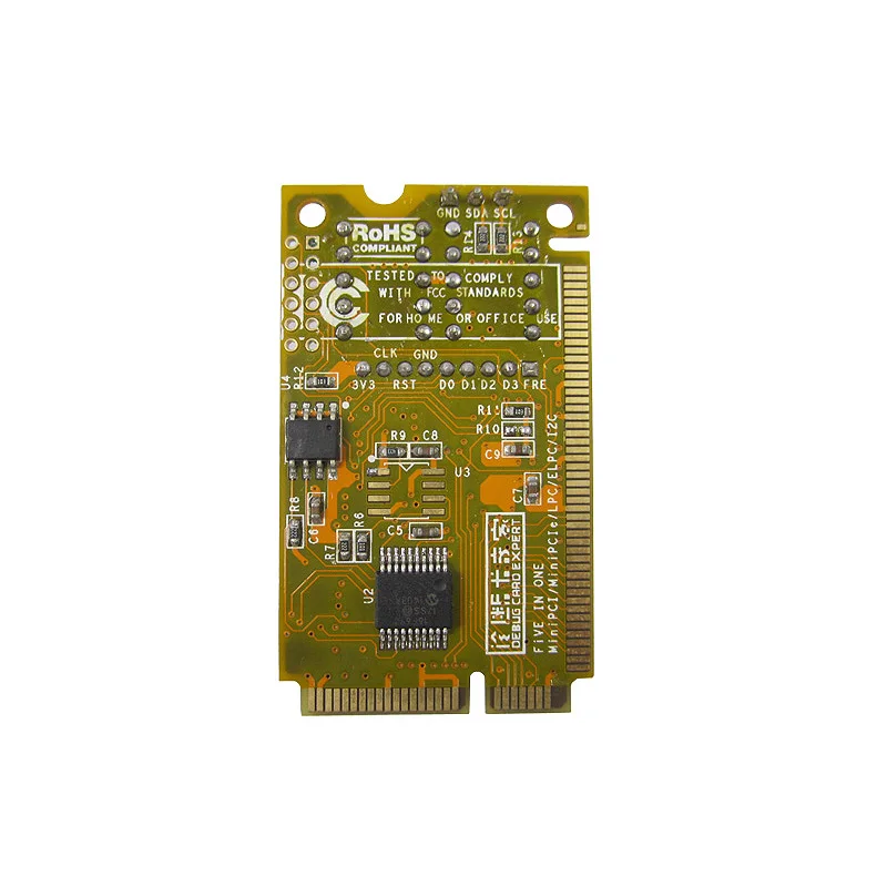 5 в 1 PCI E LPC I2C ELPC диагностическая карта тестер для материнской платы ноутбука 100%