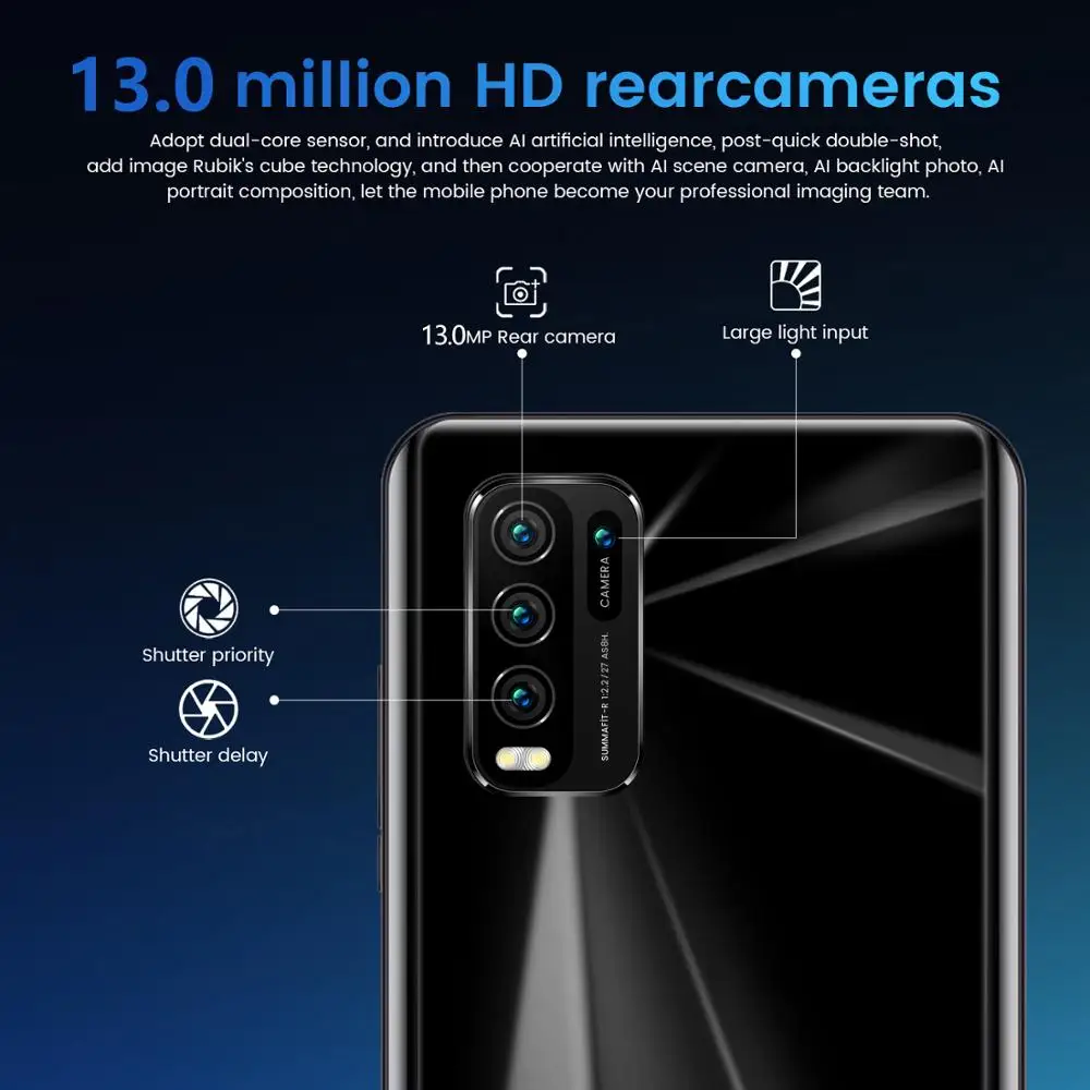 SOYES Note 23 Mobile Phones 6.26Inch Full Screen 4800mAh Smartphones 2GB RAM 16GB ROM Hexa Core 5+13MP Global Version Cell Phone