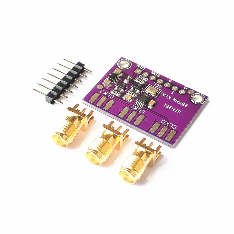 Настольная плата для генератора часов Si5351A Si5351 I2C 3 5 в постоянного тока Модульная