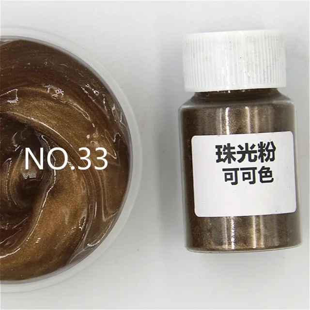 Diy Handmade Pearlescent Mica Powder Epoxy Resin Dye Pearl Pigment Resin Glue Pigments Material Crystal Mold 33