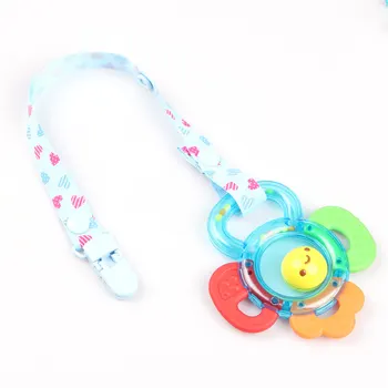 

8pcs Baby Pacifier Chain Clips Polyster Teething Toy Holder Baby Shower Leash Gift Set Child Adjustable Nipples Pacifier Holder