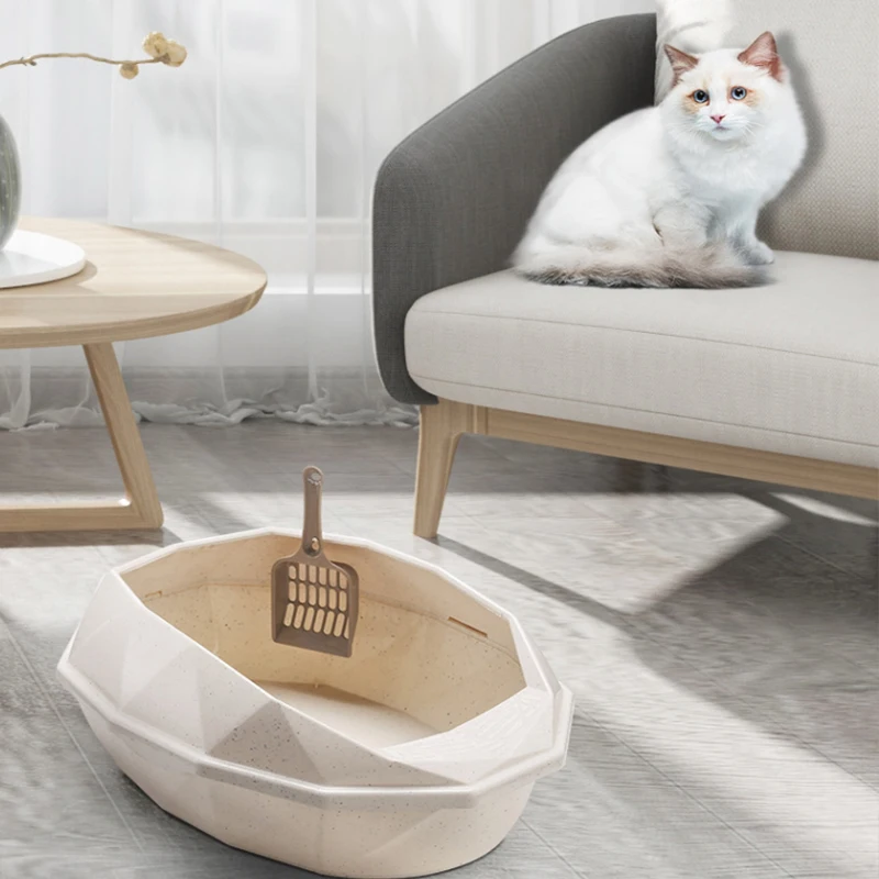 Pet Toilet Bedpan Anti Splash Cats Litter Box Cat Dog Tray with Scoop Kitten Dog Clean Toilette Home Plastic Sand Box Supplies Pet Toilet Bedpan Anti Splash Cats Litter Box Cat Dog Tray with Scoop Kitten Dog Clean Toilette Home Plastic Sand Box Supplies