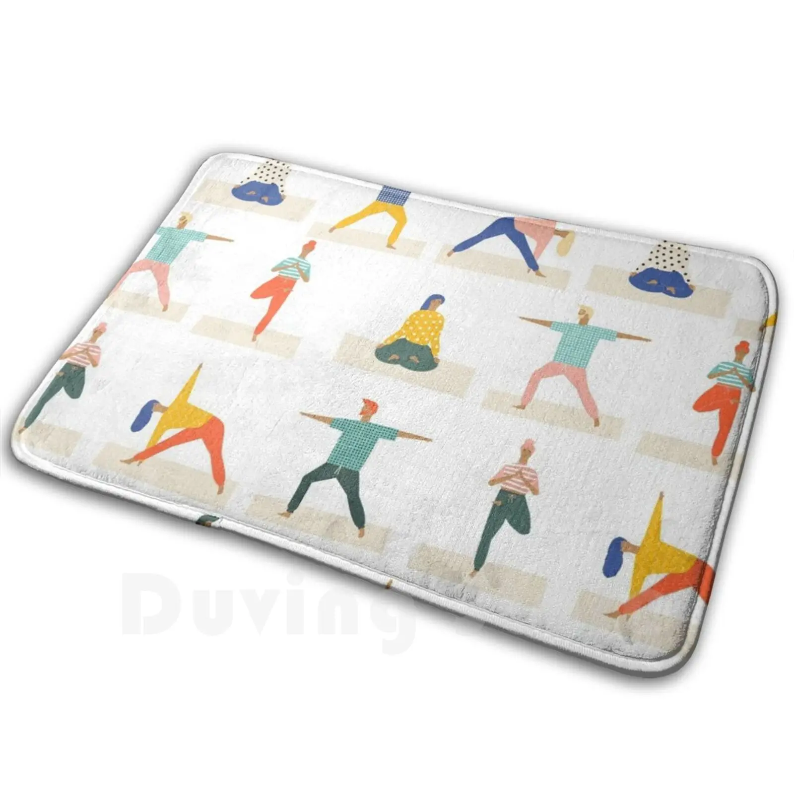 Yoga Pattern2 Carpet Mat Rug Cushion Soft Meditation Yoga Yogi Namaste