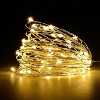

Fairy Lights Battery Operated 100LED String Lights Remote Control Timer Twinkle String Lights Home Christmas Wedding Party Decor