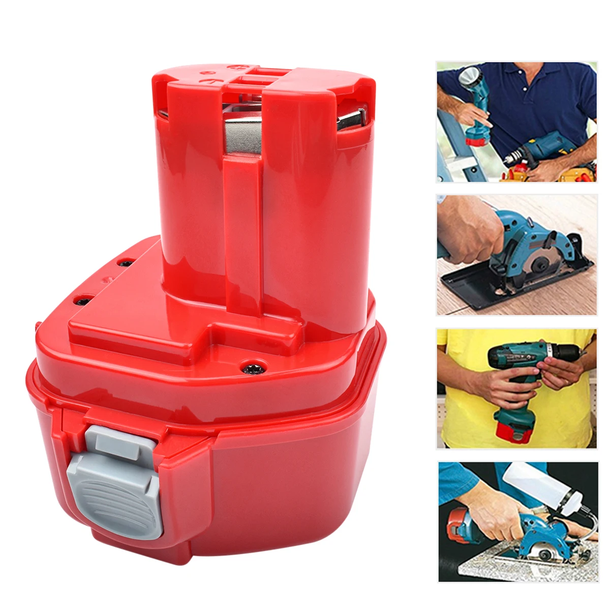 Turpow 3000mAh 12V Rechargeable Battery Makita 12 V PA12 6270D 6271D 6227D Power Tool 6317D 8270D batteries 4331D L50 power tool battery rechargeable lithium batteries rechargeable nickel zinc batteries rechargeable nickel metal hydride batteries