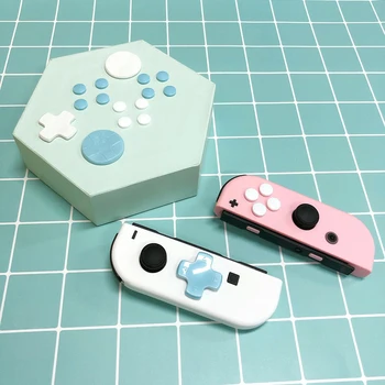 

For Nintend Switch NS Joy-con Colorful Joycon Buttons ABXY Key Sticker Cross Key Cover Controller D-Pad Button Cap Set Direction