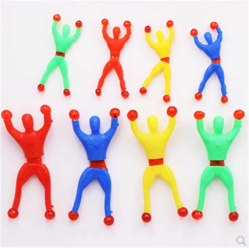 

2 pcs Sticky Rock Climbing People Kids Boys Climb Man Toy Viscous Climbing Spider-Man Birthday Party Supplies Guest gift