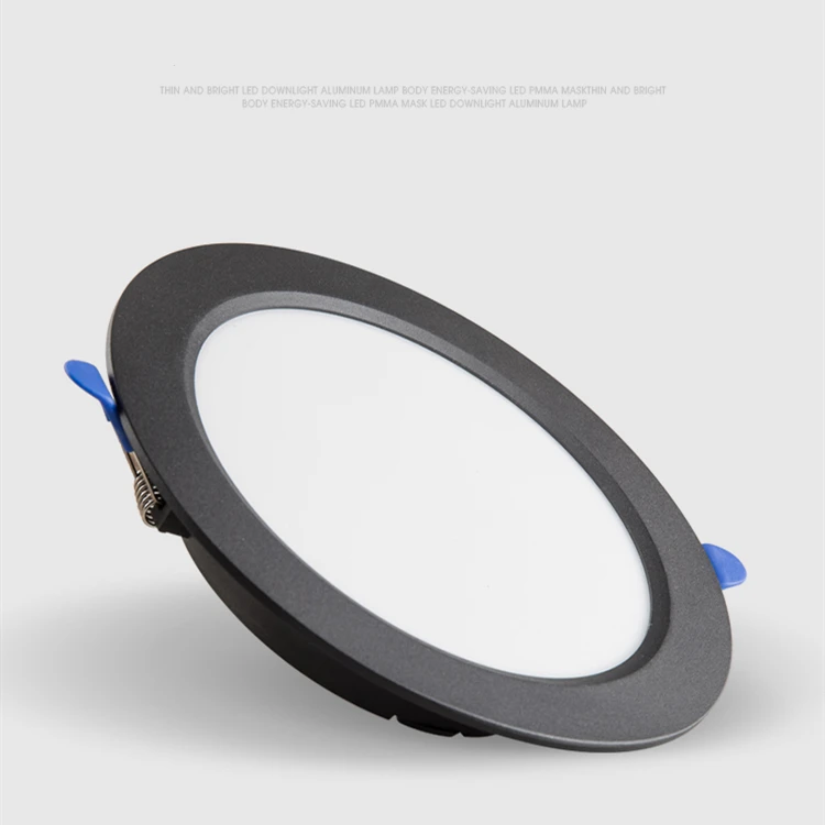 Round LED ultra-thin downlight embedded household 5W 7W 10W 12W 15W 20W 25w 30W living room aisle