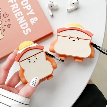 

Silicone PVC Sandwich Cartoon Cute Bluetooth Wireless Headset Cover for Apple Airpods 1 2 Pro Charging Case