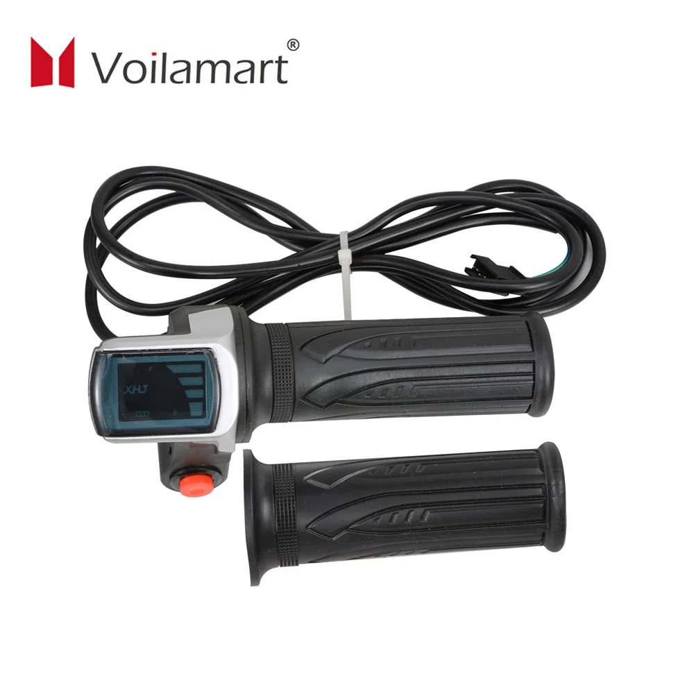 

36V 1Pair Electric Bicycle Speed Control Twist Throttle Grip Kit with LCD Display Ebike Conversion Accessories