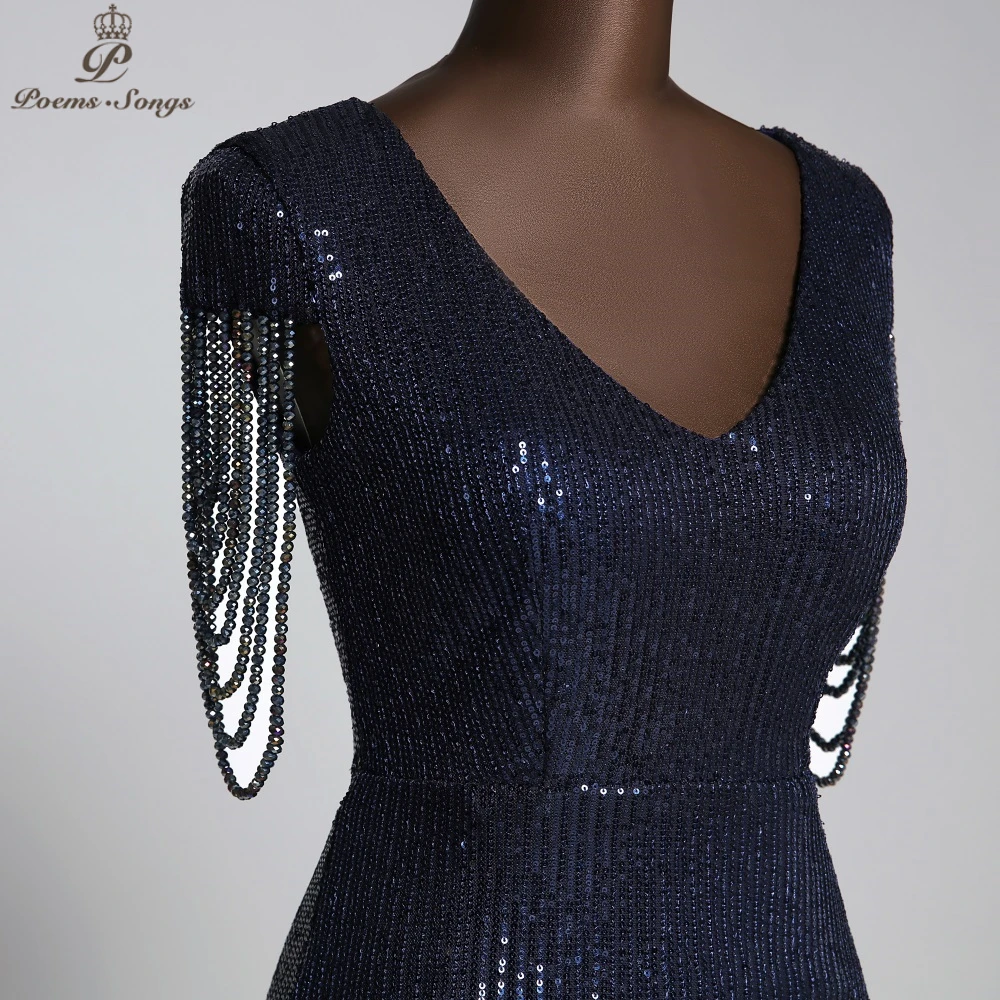 Элегантное вечернее платье с блестками, вечерние платья, robe de soiree vestidos de noche, длинное платье на выпускной
