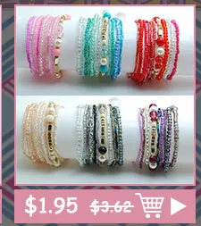 Ethnic Bohemian Tassel Beach Charm Bracelets For Women Boho Multilayer Beads Crystal Beaded Jewellery Bracelet Set Femme 2019