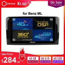 Ownice K3 K5 K6 1 Din Android 9,0 Автомобильный DVD плеер для Mercedes Benz ML W164 W300 ML350 ML450 ML500 GL X164 G320 GL350 GL450 GL500