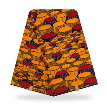 

Latest African Fabric Ankara Wax Textile/Kitenge/Pagnes for African dress 100% Cotton 6 yards Y-443