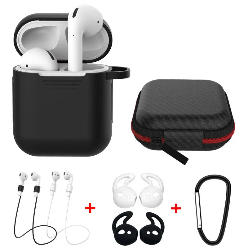 

Bluetooth Headset Compact Portable New Storage Box Drop Protection Shell In-Ear Wireless Headset Protection Sleeve Multicolor