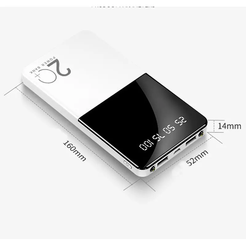 Внешний аккумулятор 30000 мАч для Xiaomi Mi 2 USB power Bank портативное зарядное устройство Внешний аккумулятор повербанк для iPhone huawei samsung