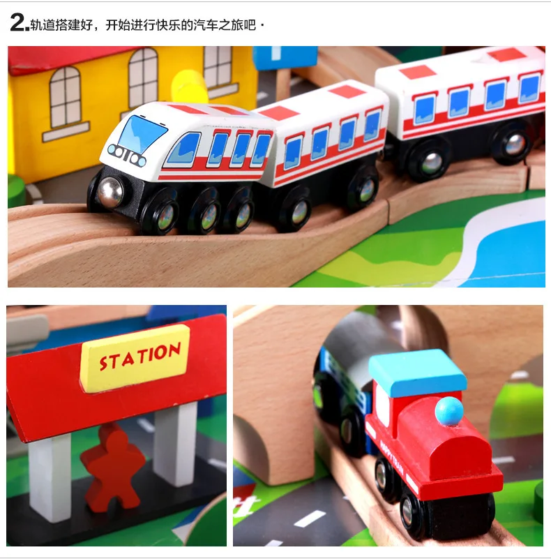 Building Blocks Small Train Camera Track Building Blocks 88-Piece Table Camera Track Set Small Train Educational Scientific And