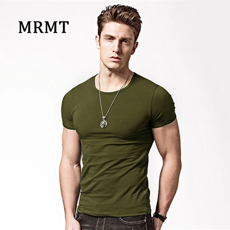 

Tight cultivate one's morality t-shirts v-neck collar pure color T-shirt man Render vest male Sapphire v-neck