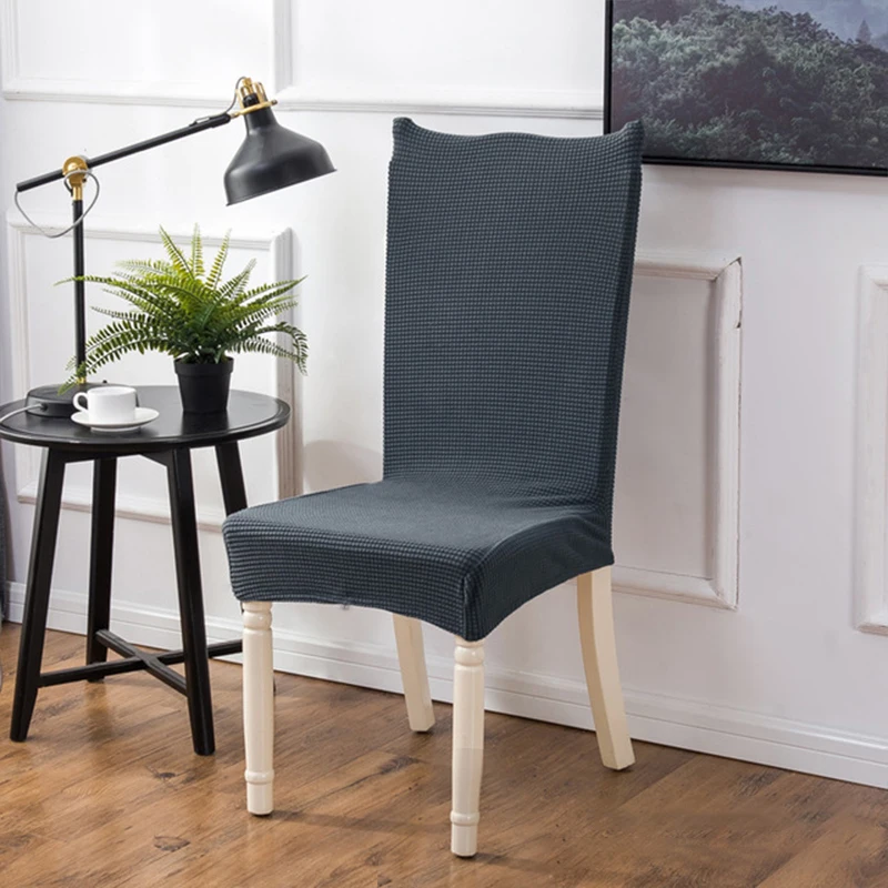 

Polar Fleece Fabric Chair Cover Slipcovers Stretch Removable Dining Seat Chair Covers Hotel Banquet Seat Covers Housse De Chaise
