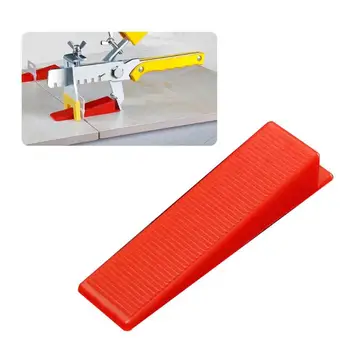 

100pcs Tile Leveling Wedges Locator Level Masonry Tile Smooth Surface for Flooring Level Tools Reusable Brick Masonry Template