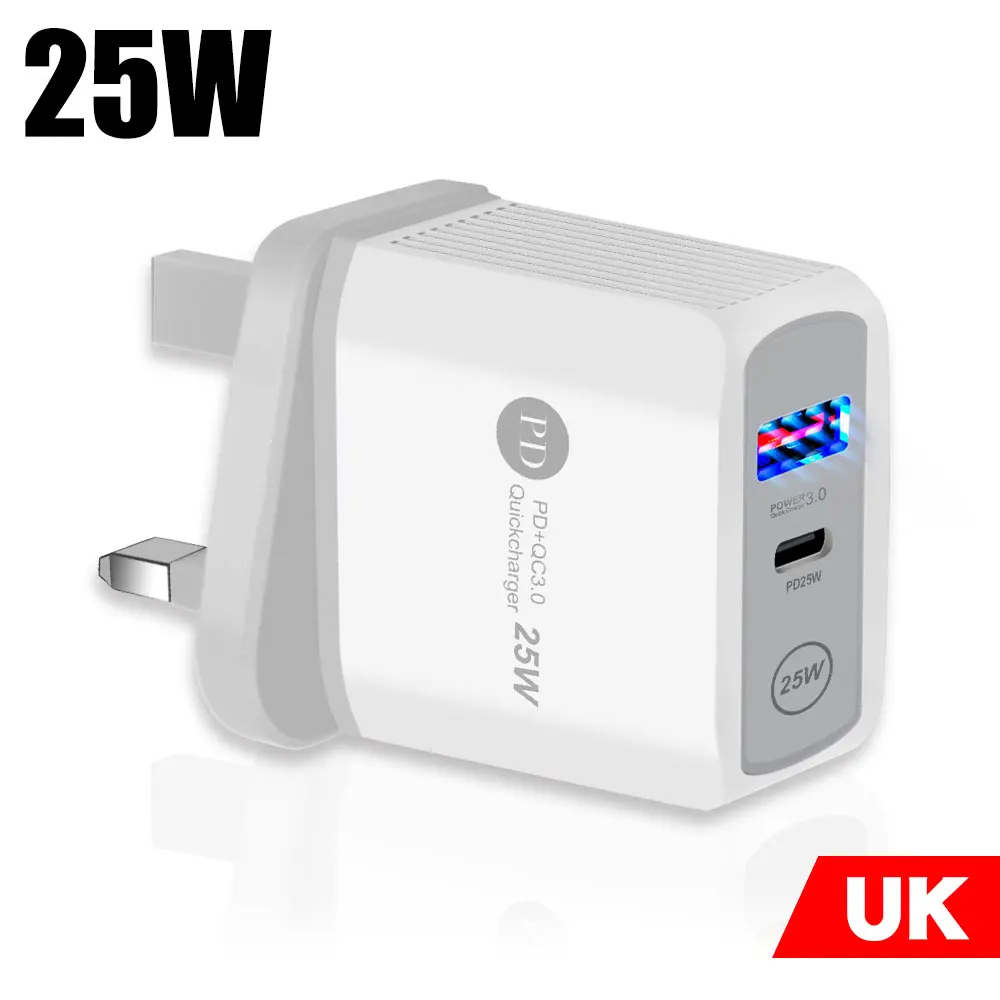 mobile phone chargers 25w Pd Usb C Charger For Iphone 13 Pro Max 12 11 Xs Xr Mini Fast Chargeur Type C Qc 3.0 Quick Charging Cable Phone Accessories 65 watt usb c charger Chargers