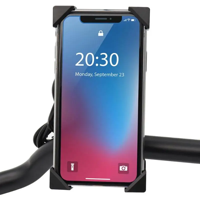 Держатель для телефона мотоцикла USB зарядное устройство руль зеркало заднего вида Крепление стенд