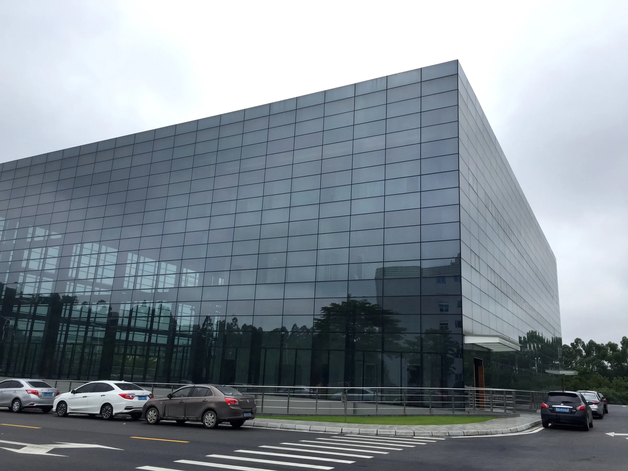 Design building thermal break aluminum frame glass curtain walls