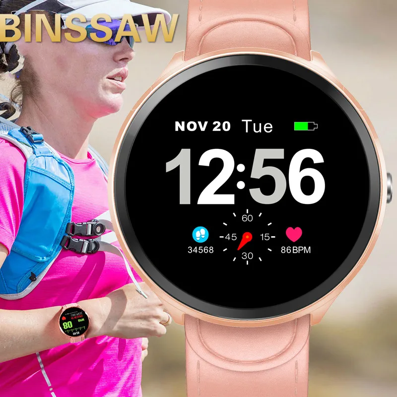 

BINSSAW Women Smart Watch Men Smartwatch Heart Rate Monitor Blood Pressure Fitness Tracker Sport Smart Clock Watch IOS Android