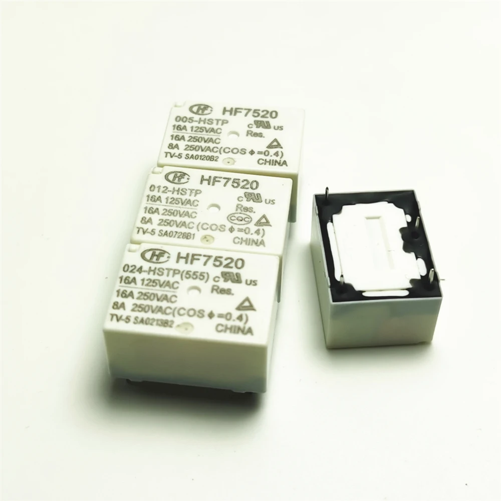 2PCS/lot Relay HF7520 005 012 024 HSTP 4PIN 16A|Relays| - AliExpress