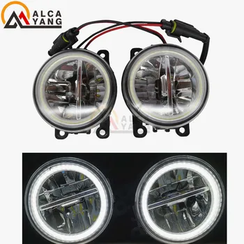 

2x LED Fog Light Angel Eye Daytime Running Light DRL For FORD FOCUS 2 MK2 2004-2010 For FORD TRANSIT Platform Chassis 2006-2015