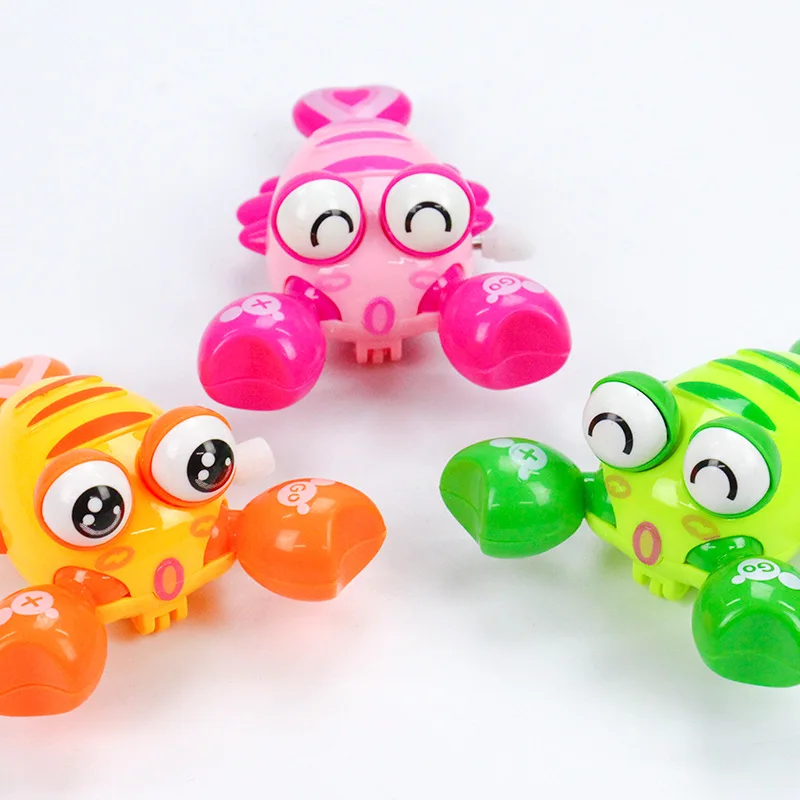 Классический мультфильм младенческой анинмальные заводные игрушки Мини Рыба/утка/олень/овца ABS заводные детские игрушки - Цвет: Цвет: желтый