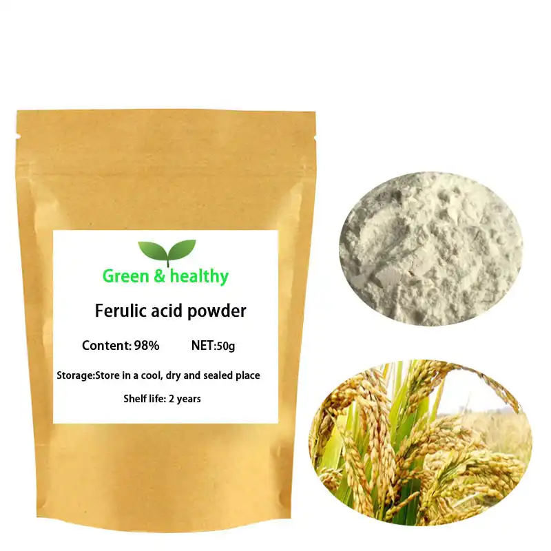 98 Natuurlijke Rijst Extract Ferulinezuur Poeder Cosmetische Kwaliteit Huidverzorging Zonnebrandcreme Antioxidant Whitening Cream 10g 300g Aliexpress